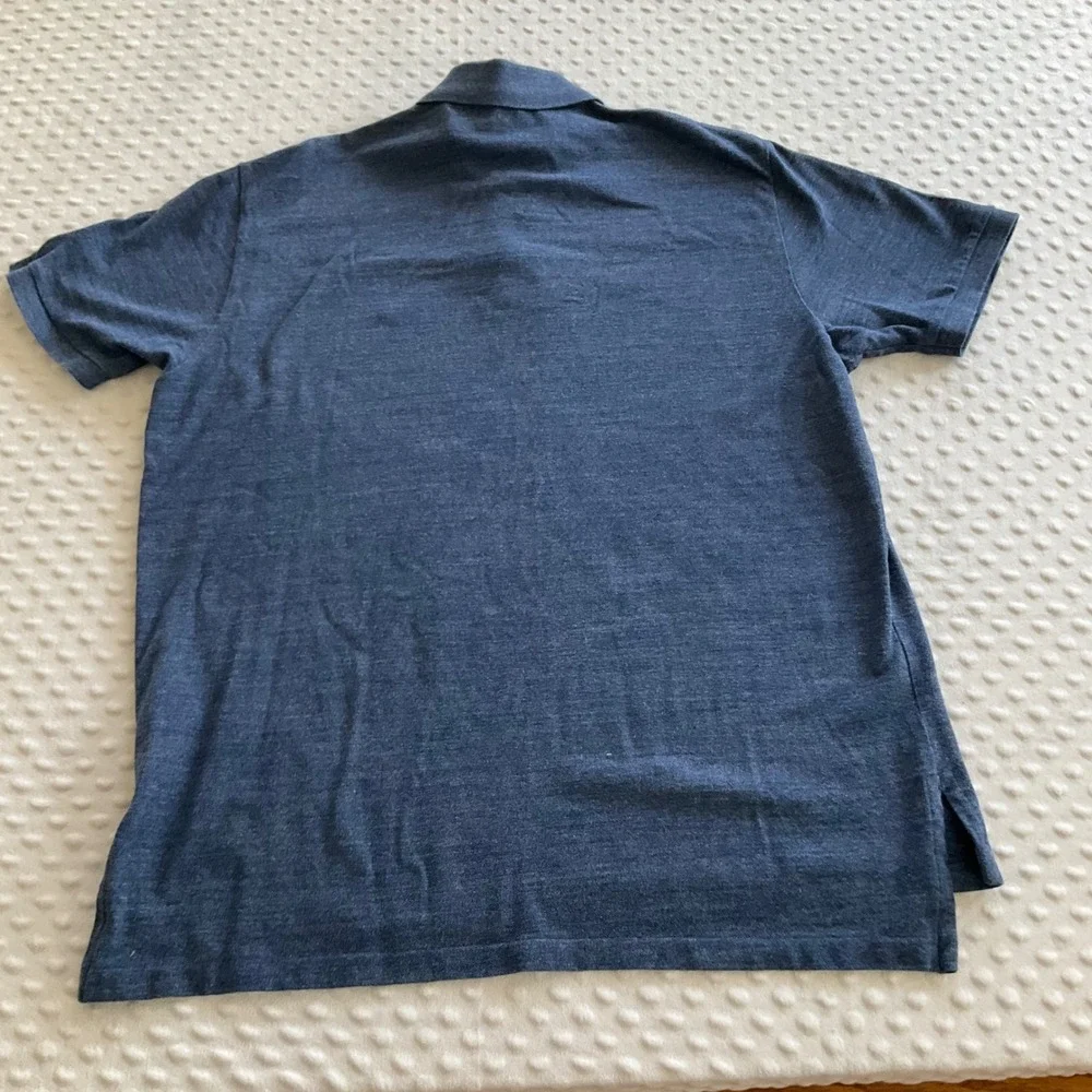 Polo‎ Ralph Lauren Polo Preppy Shirt Mens XL Blue Cotton Short Sleeve Pony Logo